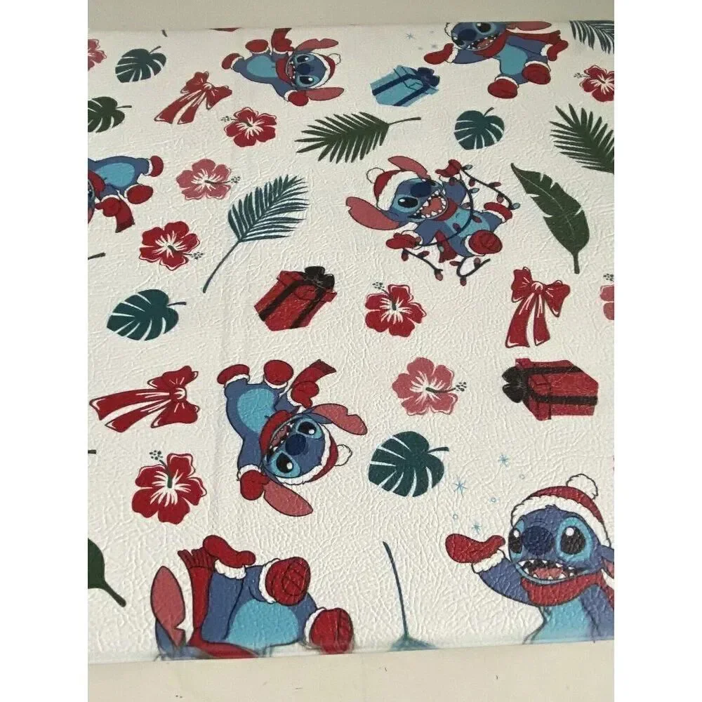 Disney Stitch Anti Fatigue Kitchen Mat 18 X 30”‎ Christmas Santa Hat Holiday NEW